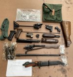 Egyptian Maadi AK-47 parts hit with barrel and flat