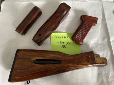 Russian AK74 Wood Furniture set + Romy Pistol grip