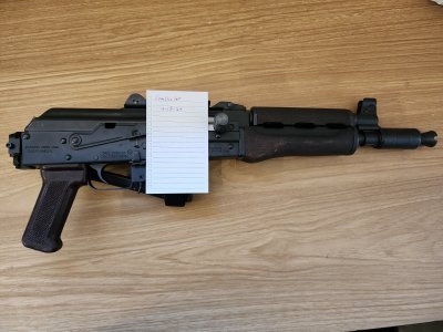 Zastava ZPAP M92 with top and rear picatinny rail + extras