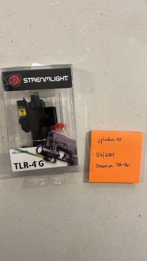 Streamlight TLR-4G with full-size USP clamp (SPF)