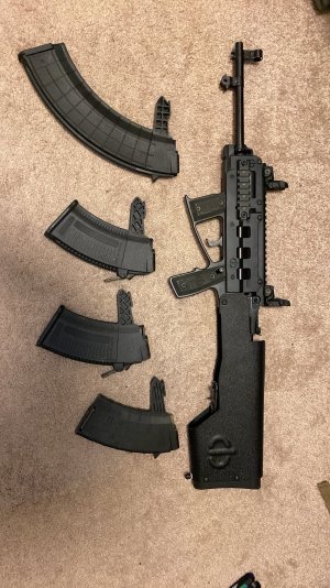 Chinese SKS stock, top cover, 2 bayonets & 2 cleaning rod