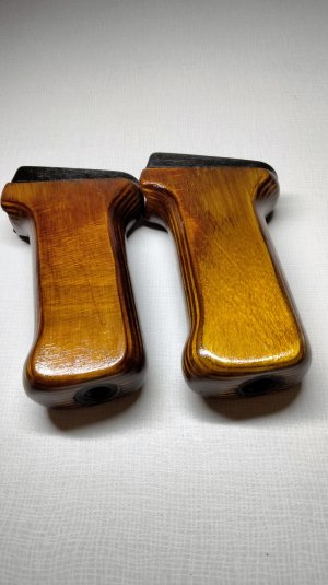 NOS Russian laminated wood pistol grips