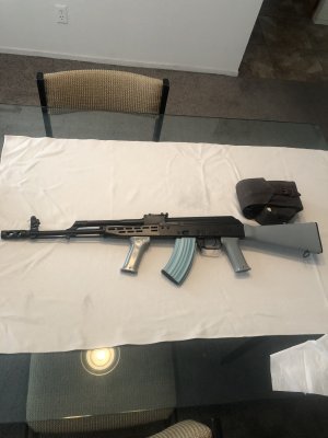 Hungarian Beautiful Blue Original Synthetic Stock AKM-63 Rifle. Early Russian Import Rare VEPR K 5.45 on SALE