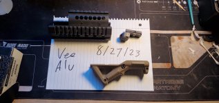Midwest AK quadrail, FDE Magpul pic AVG, Leupold Deltapoint Micro for Glock