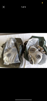 Czech m10m size 3 large-XL gas mask with accessories 11-1986