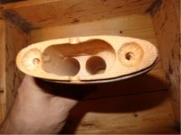 Service - drill/mill trap door hole in wood stock.